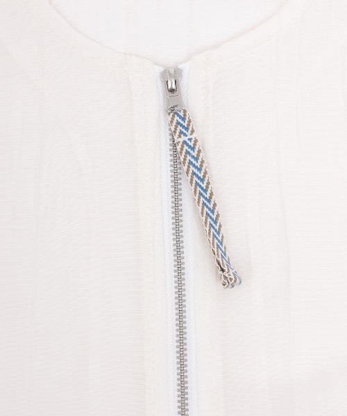 チチカカ（チチカカ）の「シアージップブルゾン（カーディガン/ボレロ・レディース・ブラック/カーキ/ホワイト・FREE）」の16枚目の写真