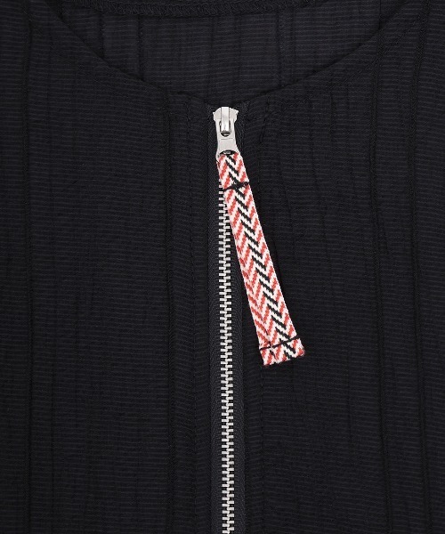 チチカカ（チチカカ）の「シアージップブルゾン（カーディガン/ボレロ・レディース・ブラック/カーキ/ホワイト・FREE）」の17枚目の写真