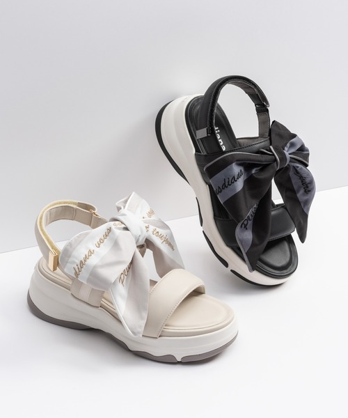 DIANA リボン付き厚底サンダル ピンクベージュ 楽天市場】ダイアナ リボン サンダルの通販