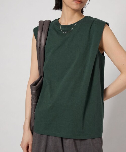 CITEN（シテン）の「CITEN＞タックノースリーブトップ（タンクトップ・レディース・ブラック/ワイン/ダークグリーン・FREE）」の8枚目の写真