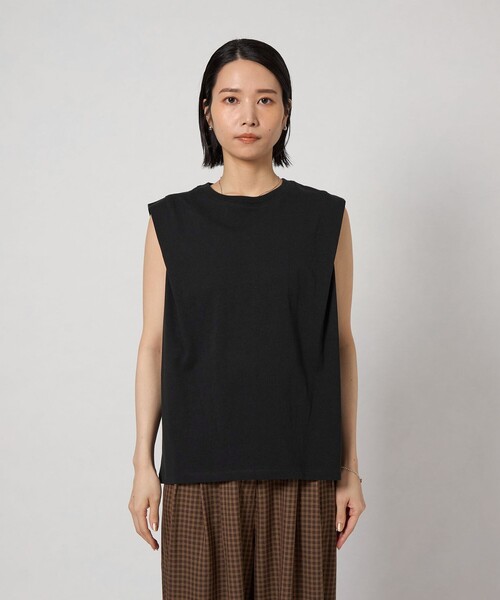 CITEN（シテン）の「CITEN＞タックノースリーブトップ（タンクトップ・レディース・ブラック/ワイン/ダークグリーン・FREE）」の10枚目の写真