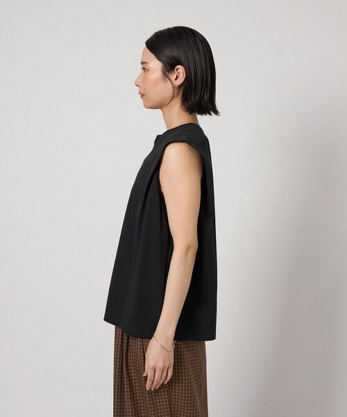 CITEN（シテン）の「CITEN＞タックノースリーブトップ（タンクトップ・レディース・ブラック/ワイン/ダークグリーン・FREE）」の11枚目の写真