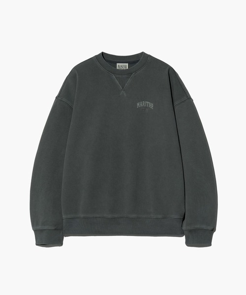 MARITHE + FRANCOIS GIRBAUD(マリテフランソワジルボー)の「PIGMENT OVERSIZED SWEATSHIRT(スウェット・レディース・ブルー系その他/チャコール・MEDIUM/LARGE/X-LARGE)」の8枚目の写真