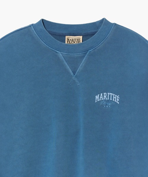 MARITHE + FRANCOIS GIRBAUD(マリテフランソワジルボー)の「PIGMENT OVERSIZED SWEATSHIRT(スウェット・レディース・ブルー系その他/チャコール・MEDIUM/LARGE/X-LARGE)」の3枚目の写真