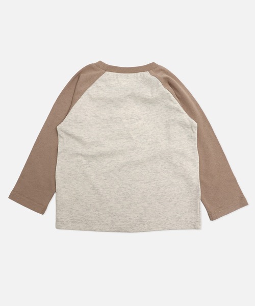 chil2（チルツー）の「綿100% 無地 ラグラン長袖Tシャツ（Tシャツ/カットソー・キッズ・スモークピンク/ブラック/カーキ/サックスブルー/チャコールグレー/ブラウン/ワインレッド/ラベンダー/ベージュ/ミント・140cm/150cm/160cm/80ｃｍ/90cm/100cm/110cm/120cm/130cm）」の21枚目の写真