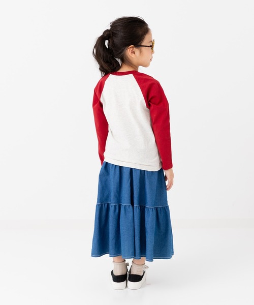 chil2（チルツー）の「綿100% 無地 ラグラン長袖Tシャツ（Tシャツ/カットソー・キッズ・スモークピンク/ブラック/カーキ/サックスブルー/チャコールグレー/ブラウン/ワインレッド/ラベンダー/ベージュ/ミント・140cm/150cm/160cm/80ｃｍ/90cm/100cm/110cm/120cm/130cm）」の14枚目の写真