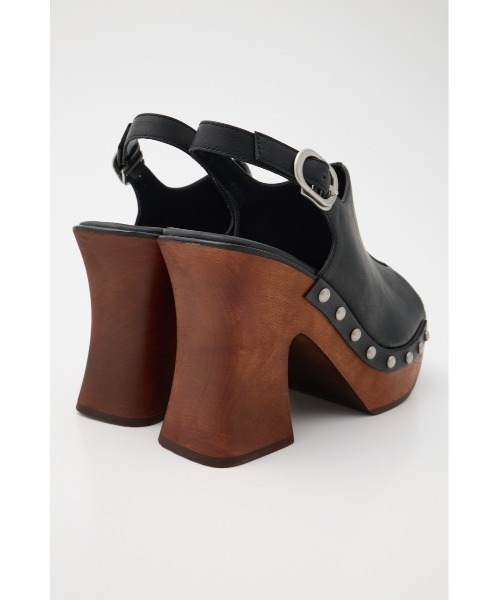 PLATFORM WOOD サンダル　マウジー　ブラウン　2025SS Mサイズ セール】PLATFORM WOOD サンダル（サンダル）｜MOUSSY（マウジー