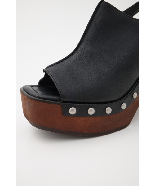 PLATFORM WOOD サンダル　マウジー　ブラウン　2025SS Mサイズ PLATFORM WOOD サンダル マウジー ブラウン 2025SS Mサイズ
