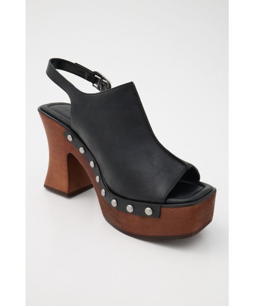 MOUSSY（マウジー）の「PLATFORM WOOD サンダル（サンダル・レディース・ブラウン/ブラック・SMALL/MEDIUM/LARGE）」の12枚目の写真