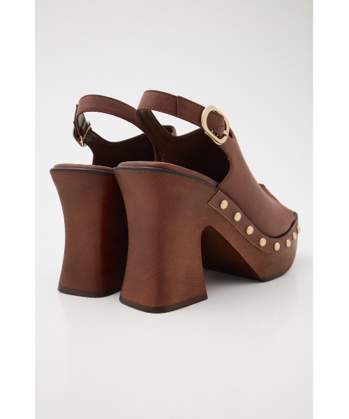 MOUSSY（マウジー）の「PLATFORM WOOD サンダル（サンダル・レディース・ブラウン/ブラック・SMALL/MEDIUM/LARGE）」の16枚目の写真