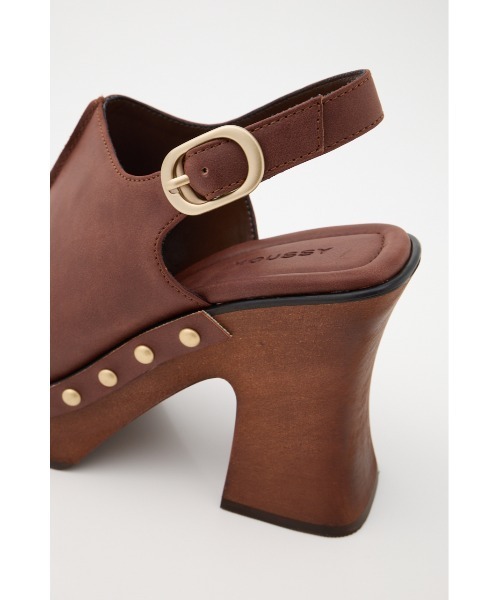 PLATFORM WOOD サンダル マウジー ブラウン 2025SS Mサイズ セール】PLATFORM WOOD サンダル(サンダル)|MOUSSY(マウジー