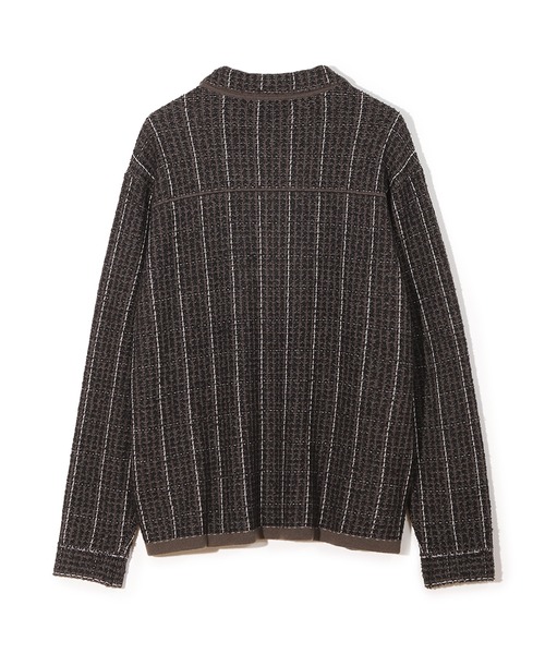MEN'S BIGI（メンズビギ）の「ツイードチェック ニットブルゾン（ブルゾン・メンズ・ブラウン・03/01/02）」の5枚目の写真