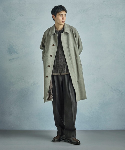 MEN'S BIGI（メンズビギ）の「ツイードチェック ニットブルゾン（ブルゾン・メンズ・ブラウン・03/01/02）」の11枚目の写真