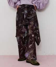 LA BELLE ETUDE | オリジナルvintageフラワープリントストレートパンツ(その他パンツ)