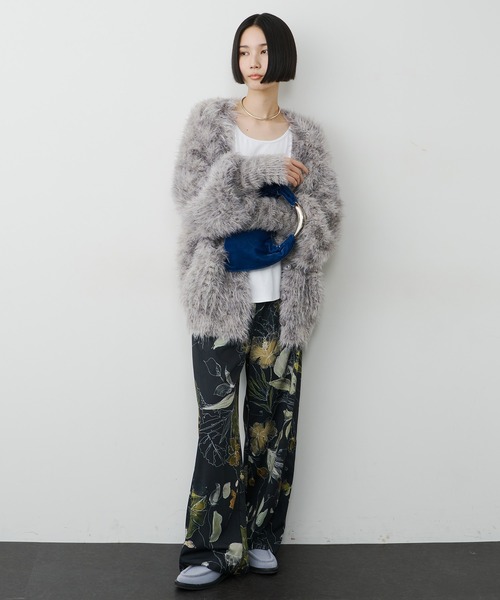 LA BELLE ETUDE（ラベルエチュード）の「オリジナルvintageフラワープリントストレートパンツ（その他パンツ・レディース・ホワイト/ブラウン/ブラック・0/1）」の6枚目の写真