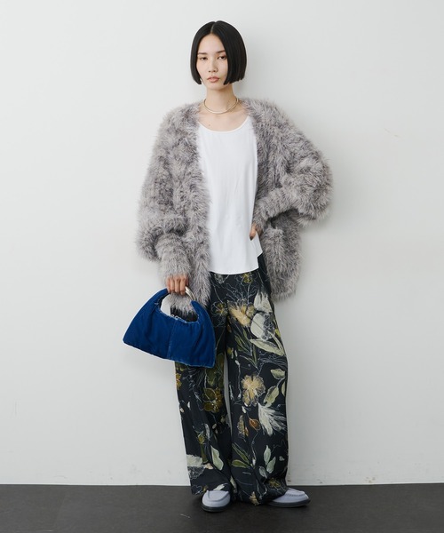 LA BELLE ETUDE（ラベルエチュード）の「オリジナルvintageフラワープリントストレートパンツ（その他パンツ・レディース・ホワイト/ブラウン/ブラック・0/1）」の9枚目の写真