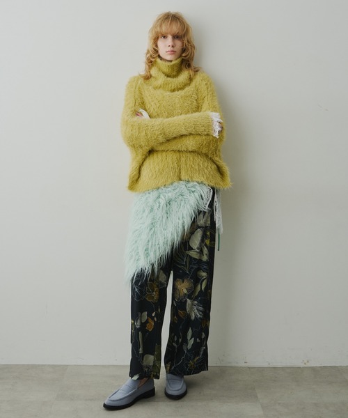 LA BELLE ETUDE（ラベルエチュード）の「オリジナルvintageフラワープリントストレートパンツ（その他パンツ・レディース・ホワイト/ブラウン/ブラック・0/1）」の8枚目の写真