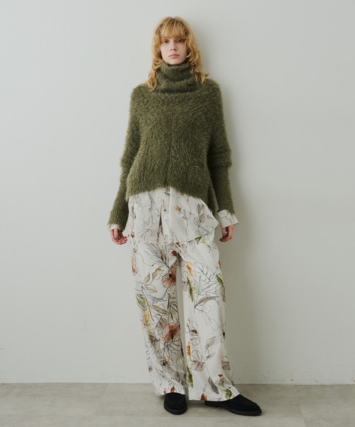 LA BELLE ETUDE（ラベルエチュード）の「オリジナルvintageフラワープリントストレートパンツ（その他パンツ・レディース・ホワイト/ブラウン/ブラック・0/1）」の15枚目の写真