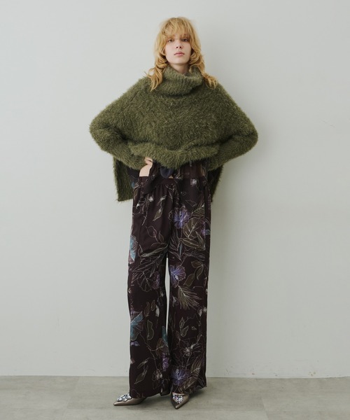 LA BELLE ETUDE（ラベルエチュード）の「オリジナルvintageフラワープリントストレートパンツ（その他パンツ・レディース・ホワイト/ブラウン/ブラック・0/1）」の19枚目の写真