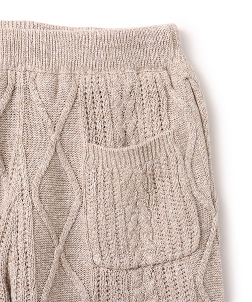 atmos（アトモス）の「atmos Cable Knit Short Pants / アトモス ケーブル ニット ショート パンツ（その他パンツ・メンズ・グレー/ベージュ・M/L/XL）」の8枚目の写真