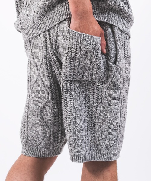 atmos（アトモス）の「atmos Cable Knit Short Pants / アトモス ケーブル ニット ショート パンツ（その他パンツ・メンズ・グレー/ベージュ・M/L/XL）」の18枚目の写真