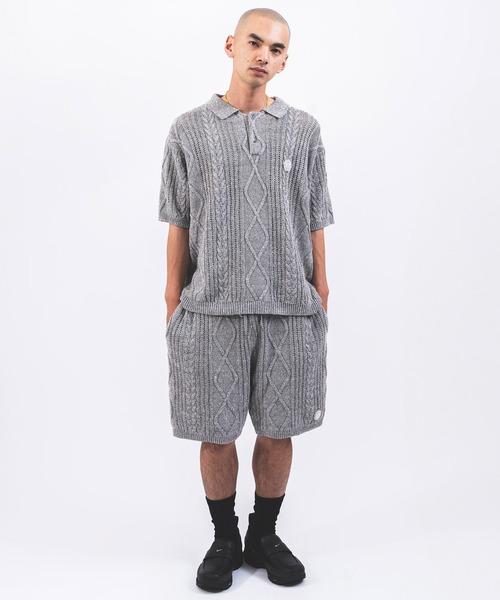 atmos（アトモス）の「atmos Cable Knit Short Pants / アトモス ケーブル ニット ショート パンツ（その他パンツ・メンズ・グレー/ベージュ・M/L/XL）」の11枚目の写真