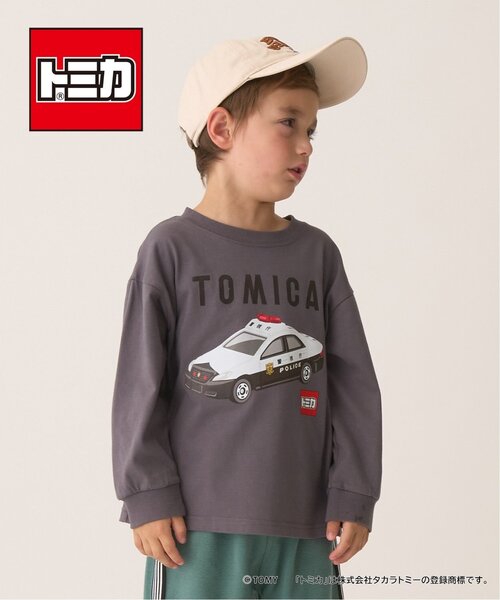 b・ROOM(ビールーム)の「【トミカ】【カイテキ天竺】Emergency Vehicle Tシャツ(Tシャツ/カットソー・キッズ・オレンジ/シルバーグレー/ブルー系その他/チャコール・130cm/100cm/110cm/120cm)」の3枚目の写真