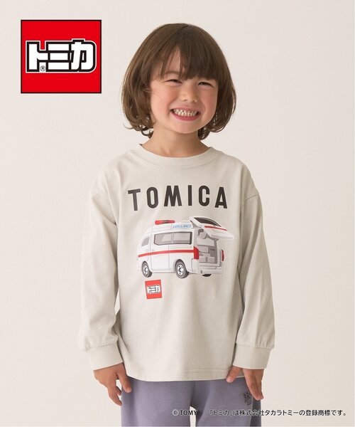 b・ROOM(ビールーム)の「【トミカ】【カイテキ天竺】Emergency Vehicle Tシャツ(Tシャツ/カットソー・キッズ・オレンジ/シルバーグレー/ブルー系その他/チャコール・130cm/100cm/110cm/120cm)」の2枚目の写真