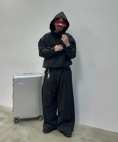 MandO（Auntie Rosa）（エムオー）の「2WAYジップマウンテンパーカー（ブルゾン・メンズ・カーキ/ブラック・LARGE/MEDIUM）」の4枚目の写真