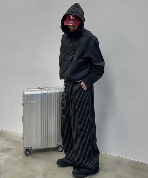 MandO（Auntie Rosa）（エムオー）の「2WAYジップマウンテンパーカー（ブルゾン・メンズ・カーキ/ブラック・LARGE/MEDIUM）」の5枚目の写真