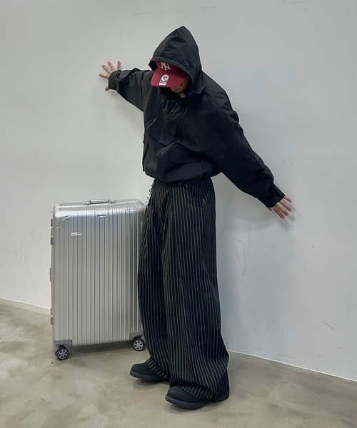 MandO（Auntie Rosa）（エムオー）の「2WAYジップマウンテンパーカー（ブルゾン・メンズ・カーキ/ブラック・LARGE/MEDIUM）」の6枚目の写真