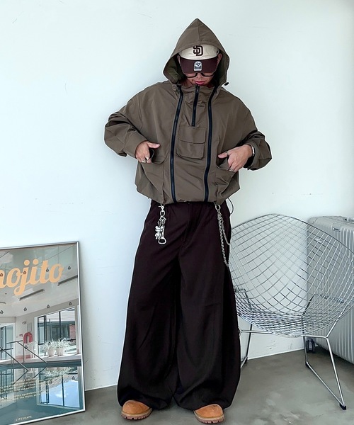 MandO（Auntie Rosa）（エムオー）の「2WAYジップマウンテンパーカー（ブルゾン・メンズ・カーキ/ブラック・LARGE/MEDIUM）」の20枚目の写真