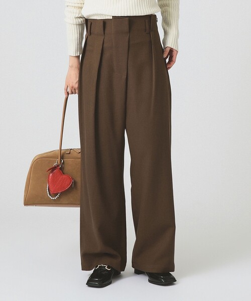 Ray BEAMS（レイビームス）の「アシンメトリー ハイウエスト パンツ（その他パンツ・レディース・ダークブラウン/ブラック・1/0）」の14枚目の写真