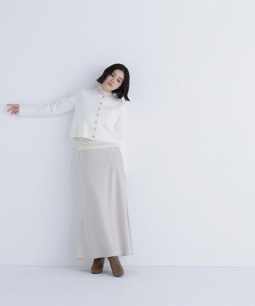 ◇【Oggi掲載】バイアスサテンナロースカート（スカート）｜NATURAL