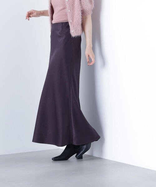 ◇【Oggi掲載】バイアスサテンナロースカート（スカート）｜NATURAL