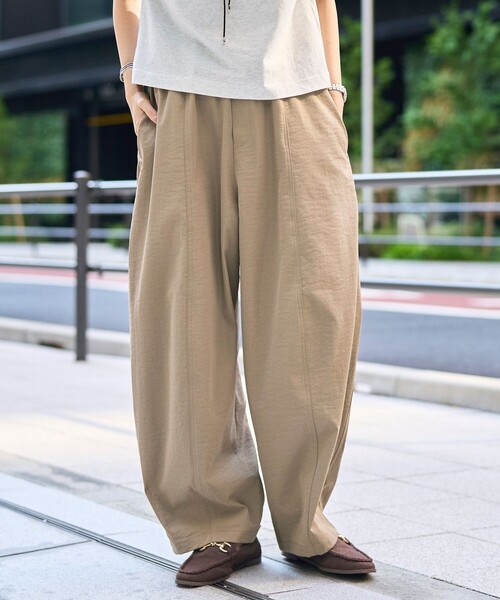セール】ポリツイルコクーンパンツ（スラックス）｜coen（コーエン）の