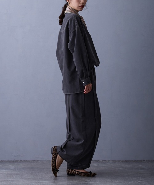 NICOLE white(ニコルホワイト)の「テンセルデニムパンツ(デニムパンツ・レディース・ブラック/ブルー/インディゴブルー・FREE)」の14枚目の写真