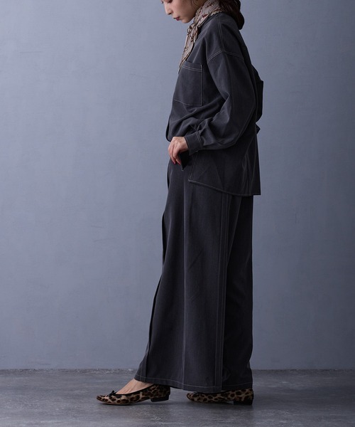 NICOLE white(ニコルホワイト)の「テンセルデニムパンツ(デニムパンツ・レディース・ブラック/ブルー/インディゴブルー・FREE)」の15枚目の写真