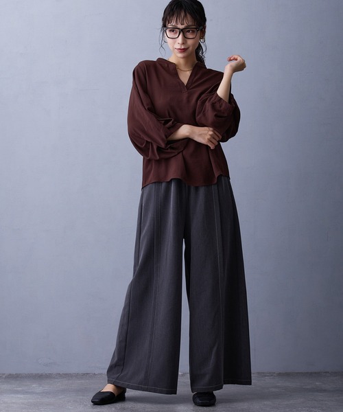 NICOLE white(ニコルホワイト)の「テンセルデニムパンツ(デニムパンツ・レディース・ブラック/ブルー/インディゴブルー・FREE)」の20枚目の写真