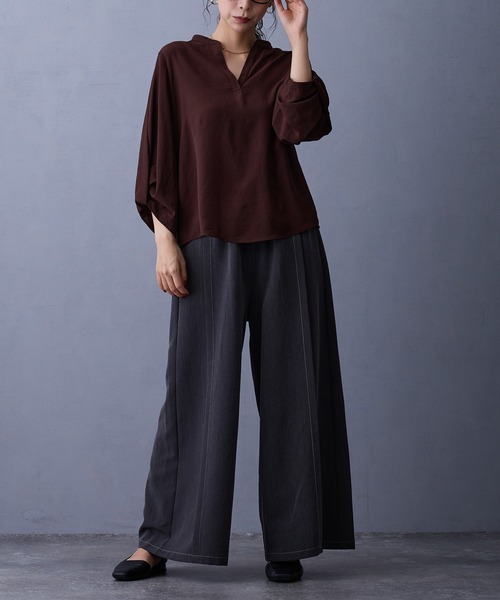 NICOLE white(ニコルホワイト)の「テンセルデニムパンツ(デニムパンツ・レディース・ブラック/ブルー/インディゴブルー・FREE)」の21枚目の写真