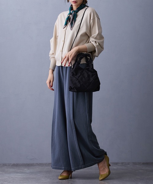 NICOLE white(ニコルホワイト)の「テンセルデニムパンツ(デニムパンツ・レディース・ブラック/ブルー/インディゴブルー・FREE)」の4枚目の写真