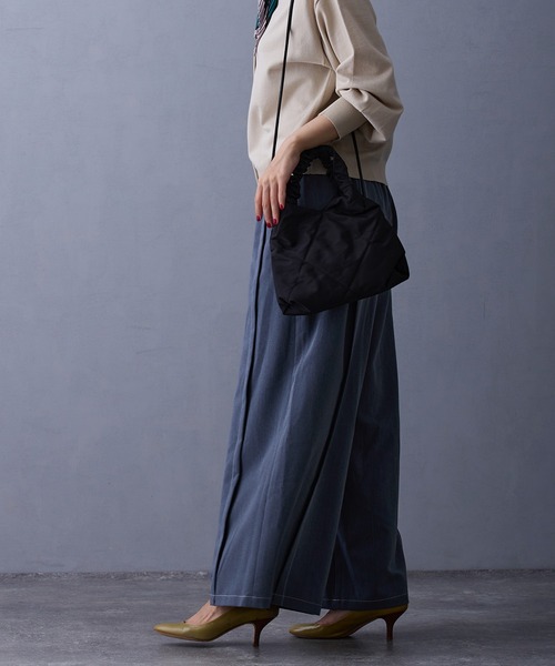 NICOLE white(ニコルホワイト)の「テンセルデニムパンツ(デニムパンツ・レディース・ブラック/ブルー/インディゴブルー・FREE)」の7枚目の写真