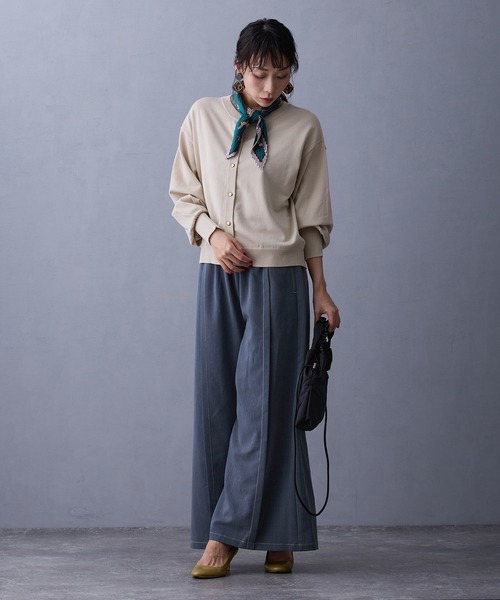 NICOLE white(ニコルホワイト)の「テンセルデニムパンツ(デニムパンツ・レディース・ブラック/ブルー/インディゴブルー・FREE)」の9枚目の写真