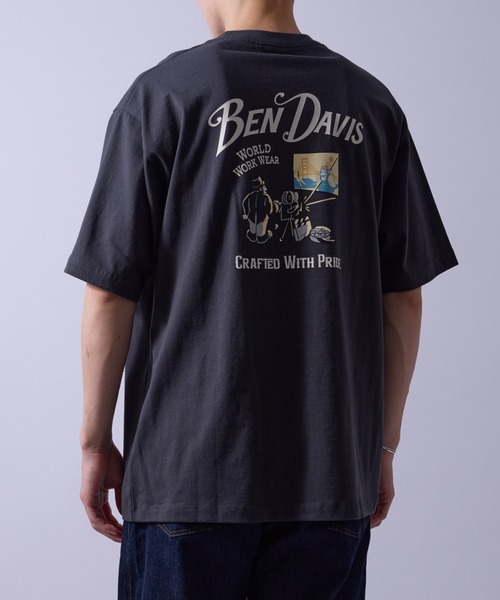 BEN DAVIS(ベンデイビス)の「【BENDAVIS別注】j.n.r.d/映写機Tシャツ(Tシャツ/カットソー・メンズ・ワイン/チャコールグレー/ホワイト・M/L/LL)」の2枚目の写真