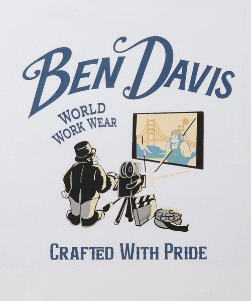 BEN DAVIS(ベンデイビス)の「【BENDAVIS別注】j.n.r.d/映写機Tシャツ(Tシャツ/カットソー・メンズ・ワイン/チャコールグレー/ホワイト・M/L/LL)」の6枚目の写真