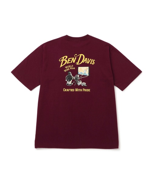 BEN DAVIS(ベンデイビス)の「【BENDAVIS別注】j.n.r.d/映写機Tシャツ(Tシャツ/カットソー・メンズ・ワイン/チャコールグレー/ホワイト・M/L/LL)」の12枚目の写真