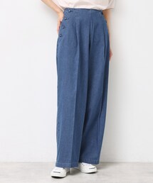 Dessin（デッサン）の「【洗える】デニムワイドマリンパンツ（その他パンツ・レディース）」