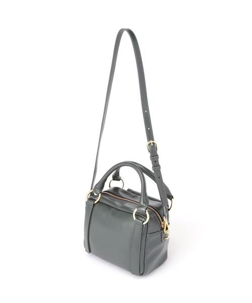 NATURAL BEAUTY BASIC（ナチュラルビューティーベーシック）の「◇【Oggi掲載】メタルスタッズスクエアボストンバッグ（ボストンバッグ・レディース・ピンク/グリーン・ﾌﾘ-）」の7枚目の写真