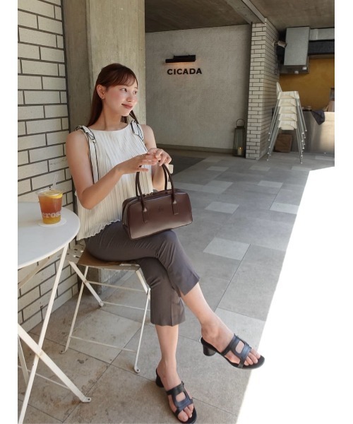 Her lip to（ハーリップトゥー）の「Pleated Chiffon Ribbon Top（シャツ/ブラウス・レディース・ホワイト/ブラック・FREE）」の11枚目の写真