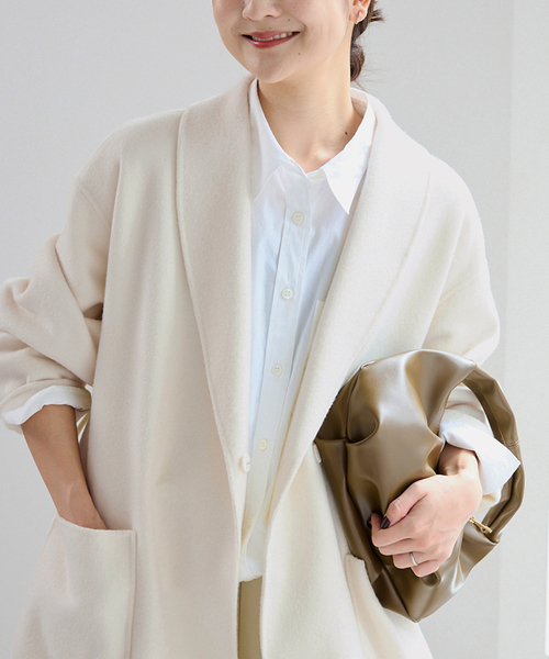 SLOBE IENA(スローブイエナ)の「コットンブロードベーシックシャツ(シャツ/ブラウス・レディース・ホワイト/ブラウン/スカイブルー・FREE)」の10枚目の写真